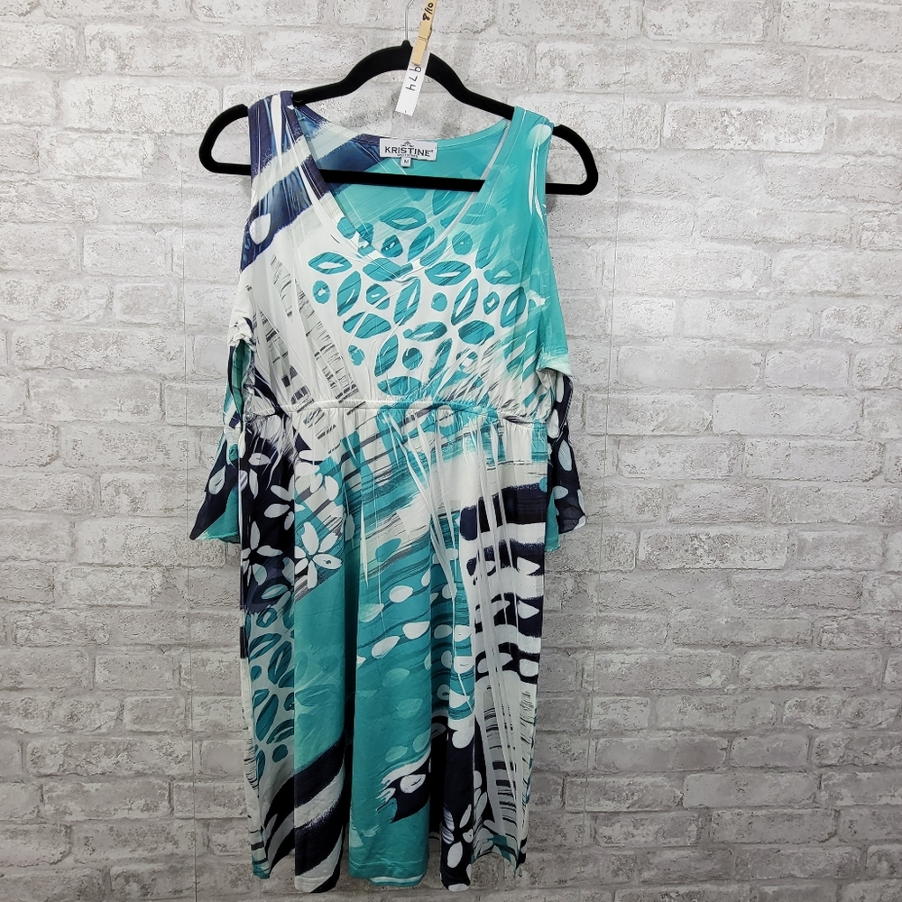 Kristine Accessories cold shoulder dress women's medium